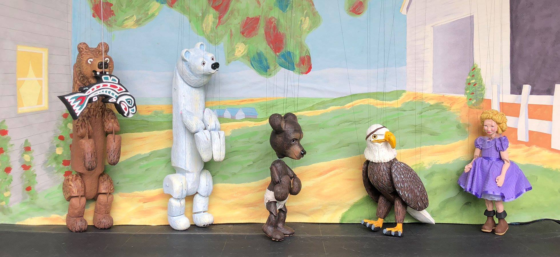 "Goldilocks and the Three Bears" by Stevens Puppets on 4/27 at 11 a.m